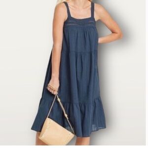 Universal Thread Cotton Tiered Midi Dress M